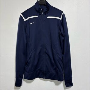 Nike Team Avenger Warmup Track Jacket Full Zip Navy Blue Women's LT Large Tall